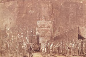 Jacobin Club During the Revolution by French School